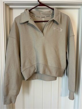 DKNY Sport Beige Crewneck Sweatshirt